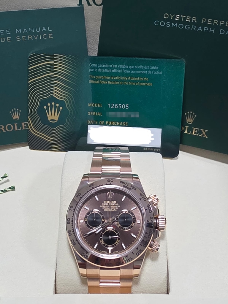 Rolex Cosmograph Daytona 40mm 18k Everose Gold (Ref. 126505)